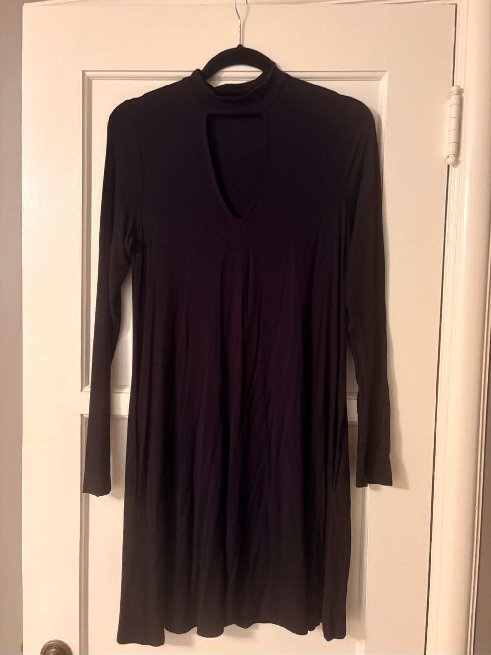 Socialite - Nordstroms - Black Long Sleeve Dress with Triangle Cut Out